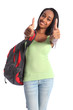 Thumbs up double success for African teenage girl