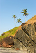 Rocky coast of Arabian sea in Goa Rocky coast of Arabian sea in Goa