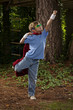Child Dressing up as a Super Hero