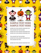 Cartoon Halloween card Cartoon Halloween card