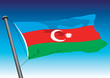Vektor: flag of Azerbaijan flag of Azerbaijan