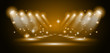 Magic Spotlights with Gold rays