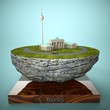 Berlin Model auf Sockel