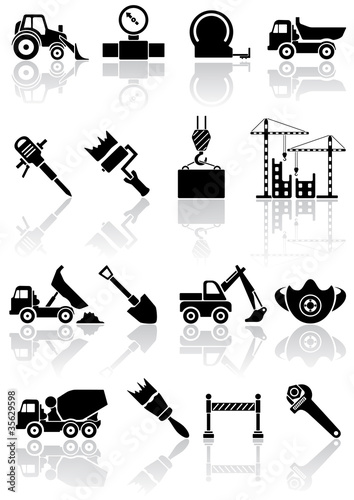 Vector: Building icons Building icons