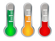 Traffic Lights Thermometer Icons (like satisfaction vote survey)