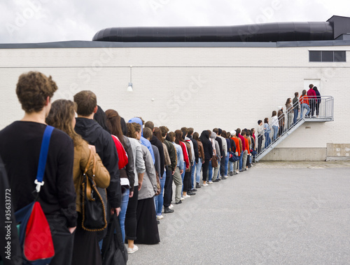Photo: Waiting in Line Waiting in Line