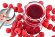 La confiture de framboises La confiture de framboises