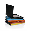 Stacked DVD cases