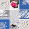 2012, collage neige