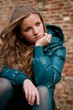 Teen person depressed outdoors Teen person depressed outdoors