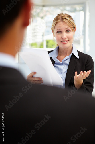 Photo: Job interview Job interview
