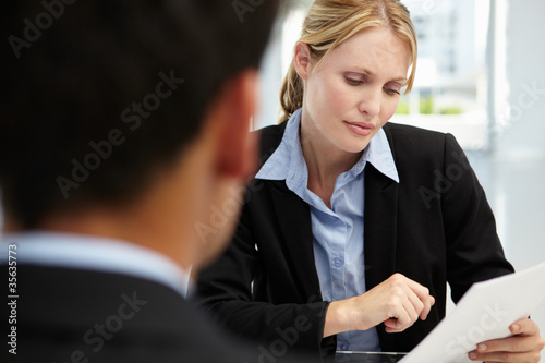 Photo: Job interview Job interview