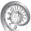 Vector: Infinity clock. Vector illustration Infinity clock. Vector illustration