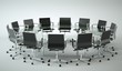 Bürodesign - Konferenztisch schwarz