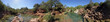 small waterfall in tavira - algarve, portugal - 360 degrees view