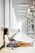 Asian student on campus