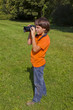 boy with photocamera