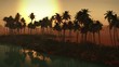 (1273C) Adventure Sahara Desert Oasis Sunset Series