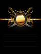 ornate frame with star and sabers