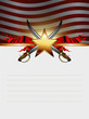 ornate frame with star and sabers