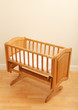 Empty wooden cot Empty wooden cot