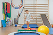 A child in the gym