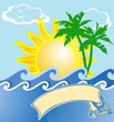 Tropical Sea Vacation Logo
