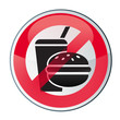 interdit, interdiction de boire et manger