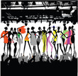 Fashion Show Crowd Vector