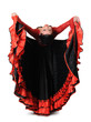 Young elegance flamenco dancer in action