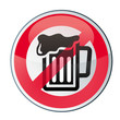 interdit, interdiction de boire de la bière - bière interdit