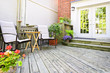 Wooden deck at home Wooden deck at home