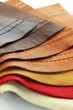 Leather upholstery samples