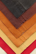Leather upholstery samples