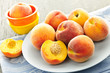 Photo: Peaches on plate Peaches on plate