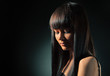 Brunette hair model