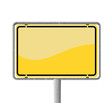 Straßenschild leer