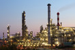 Oil refinery at twilight Oil refinery at twilight