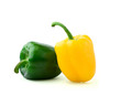 Colored paprika (pepper) isolated on a white background Colored paprika (pepper) isolated on a white background