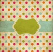 Polka dot design, vector frame Polka dot design, vector frame