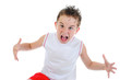 Angry little boy