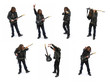 Photo: Heavy metal guitar player, poses Heavy metal guitar player, poses