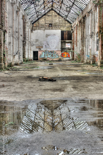 Photo: Decayed Brick Facade Decayed Brick Facade