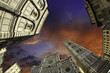 Fisheye view of Piazza del Duomo in Florence