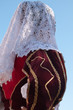 Sardinia, Italy: Redentore festival. Detail of a dress