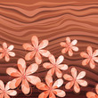 Pastel flowers on wood background Pastel flowers on wood background