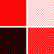 Seamless pattern pois red and black Seamless pattern pois red and black