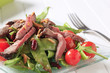 Roast beef and vegetables
