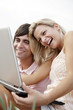 Foto: happy couple with laptop happy couple with laptop