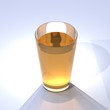 Apple juice in a glass / Apfelsaft
